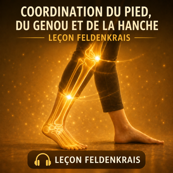 Leçon audio Feldenkrais pour coordonner le pied, le genou et la hanche