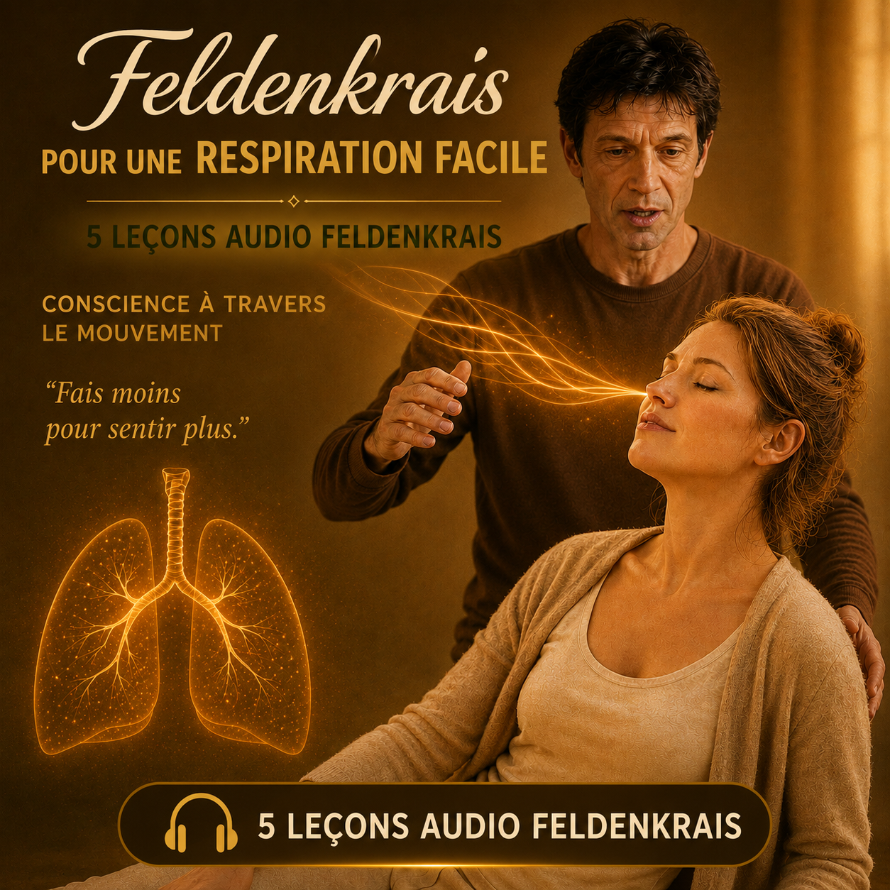 Parcours audio Feldenkrais pour une respiration facile – 5 leçons
